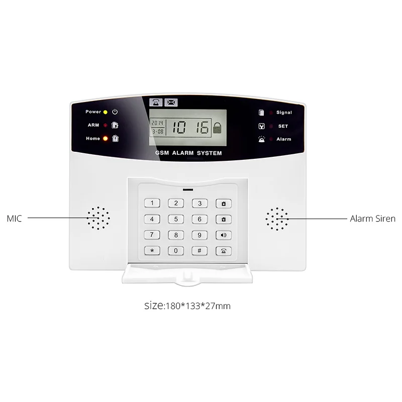 FUERS DP500 Беспроводная GSM домашняя система охранной сигнализации беспроводной дверной датчик извещатель детектор дыма комплект SIM SMS GSM сигнализация