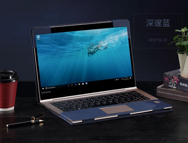 Чехол из искусственной кожи для lenovo XiaoXin Air 13 Pro, 13,3 дюймов, сумка для ноутбука, защитный чехол, подарок - Цвет: blue