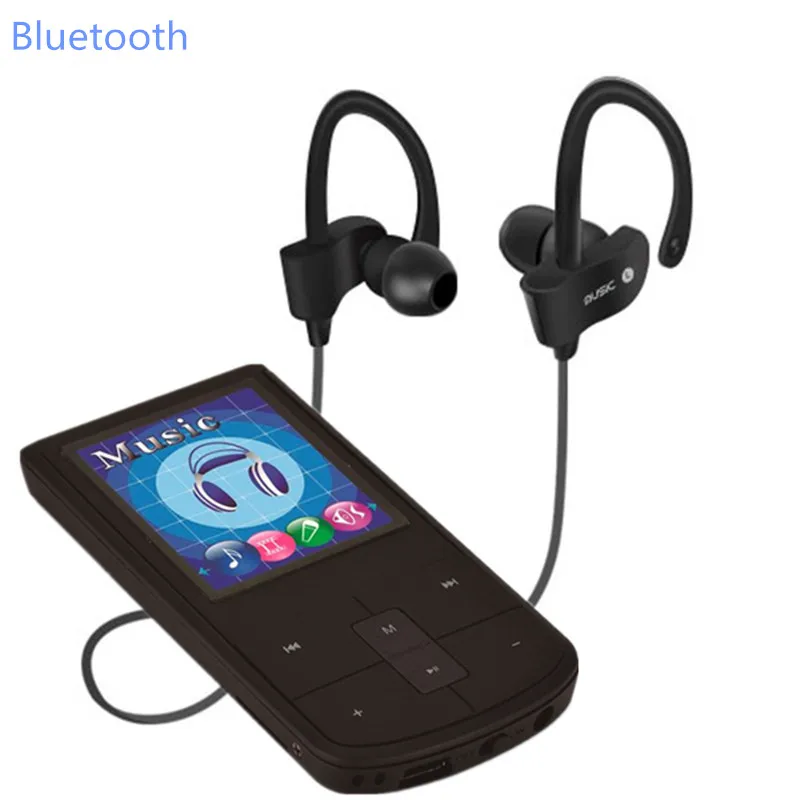 8 ГБ Спорт bluetooth MP4 плеер BT388+ Bluetooth наушники, спортивные наушники с микрофоном ушной крючок беспроводные наушники+ bluetooth мини Спорт MP3/MP4 игроков