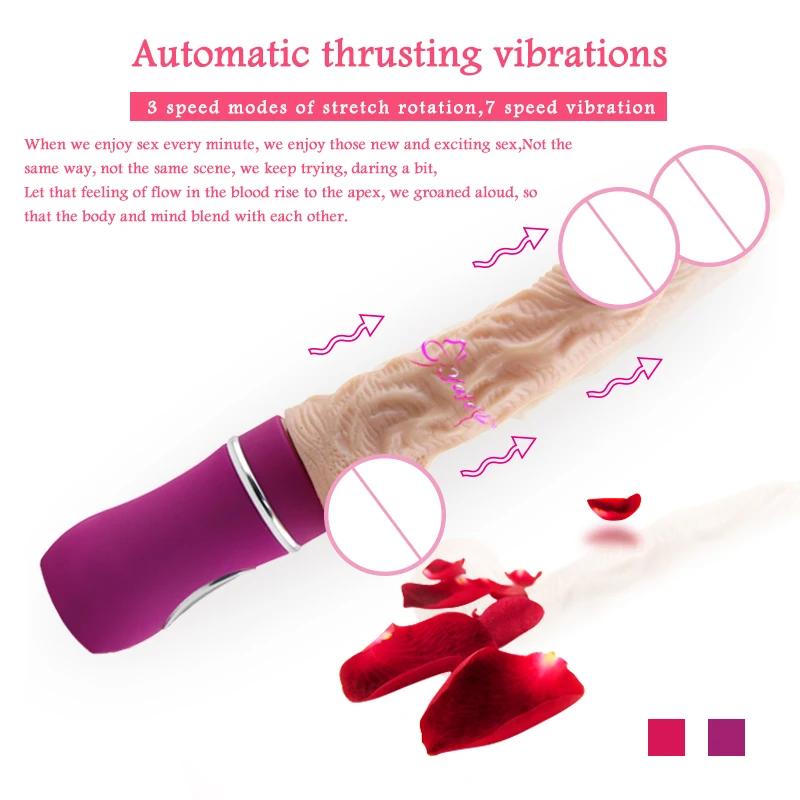  NEW Automatic Stretching Dildo for woman realistic vibrating dildo strong Vibration sex machine adult product sex toys for women 