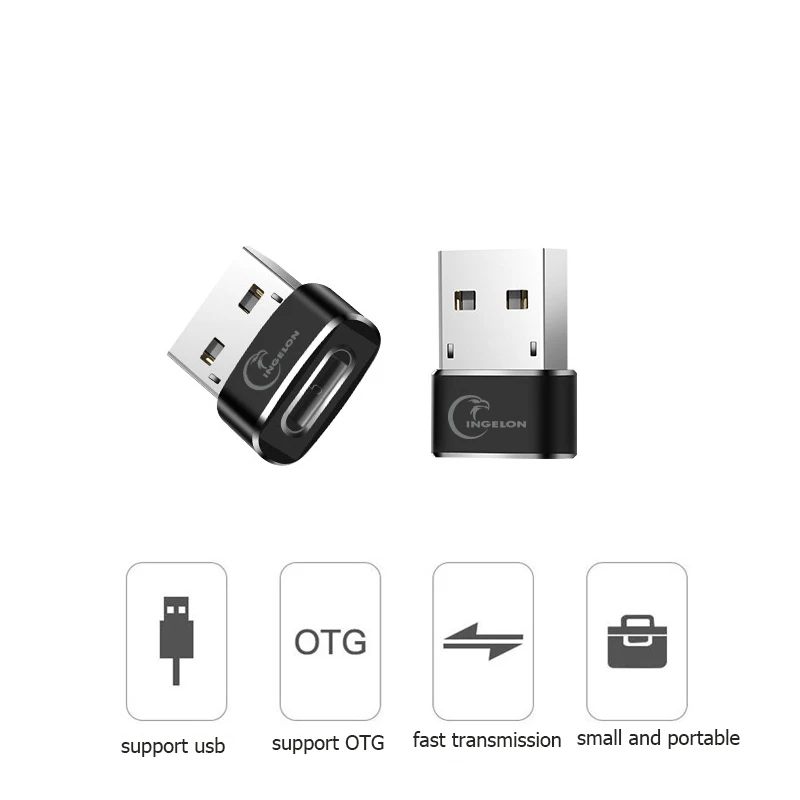 USB C to USB Male Adapter Hi-Speed Femal Type-C usb adapter Fast Charging Connector Converter OTG Adapter for laptop car charger USB C to USB Male Adapter Hi-Speed Femal Type-C usb adapter Fast Charging Connector Converter OTG Adapter for laptop car charger