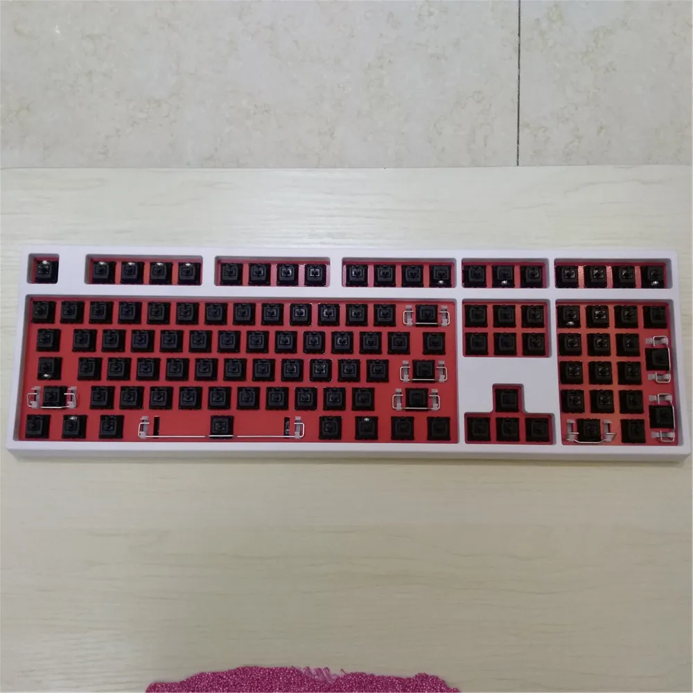 

mechanical keyboard kit 108 keyboard DIY game keyboard ps/2 kit PS2 keyboard 104 cherry switch