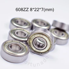 608ZZ bearing ABEC-5 bearings 10pcs metal Sealed Miniature Mini Bearing 608 608Z 608ZZ 8*22*7mm chrome steel bearings