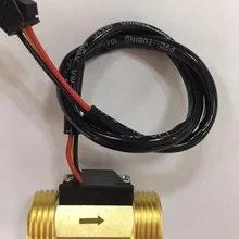 G1/" с водяным охлаждением дизельного латунь Холла турбинный расходомер DN15 OD26.5MM