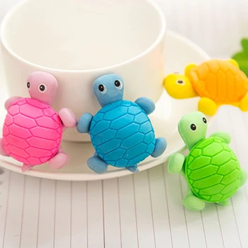 

Cute Kawaii Rubber Pencil Eraser Novelty Tortoise Erasers For Kids School Supplies Free shipping 636