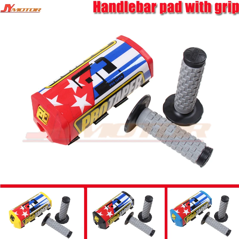 1-1/" Руль с захватами Литой 8" круглый коврик для барной стойки ручка коврик для барной стойки мотокросса мотоцикла Quad ATV CRF DTR велосипед ямы