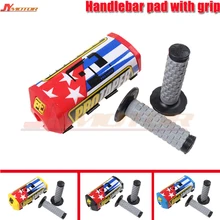 1-1/" Руль с захватами Литой 8" круглый коврик для барной стойки ручка коврик для барной стойки мотокросса мотоцикла Quad ATV CRF DTR велосипед ямы