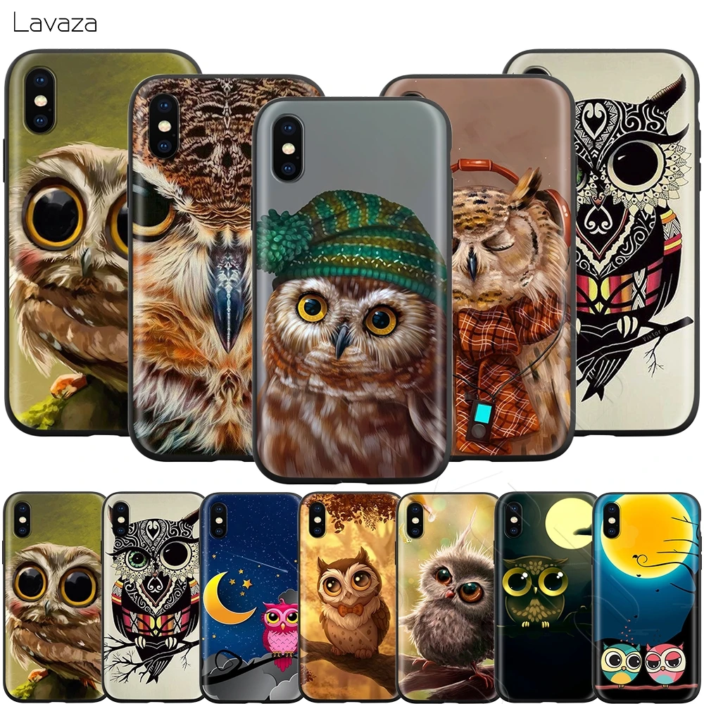 Lavaza Animal Owl Case for iPhone 11 Pro XS Max XR X 8 7 6 6S Plus 5 5s se |