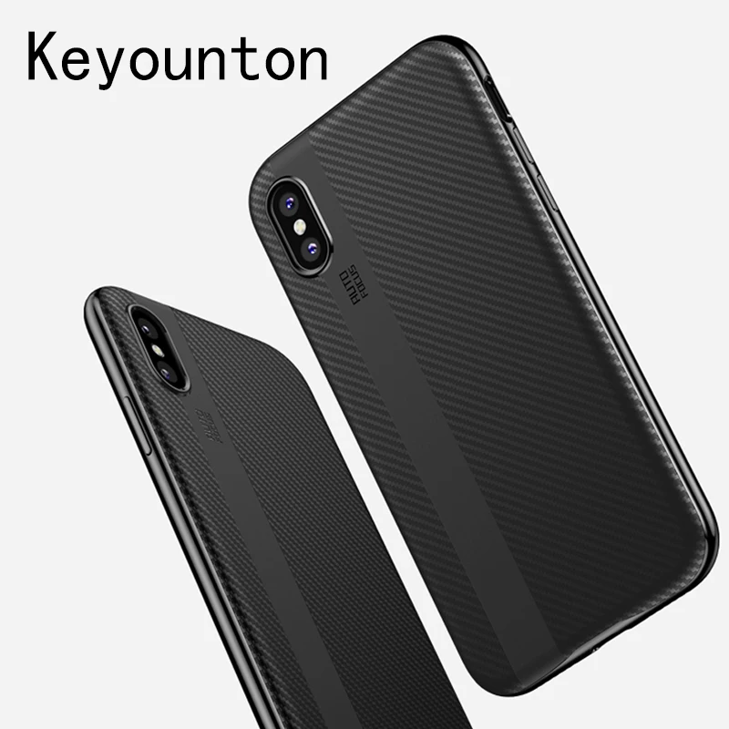 Case for iPhone X Luxury Silicone Back Cover + PC Plating Bumper Phone