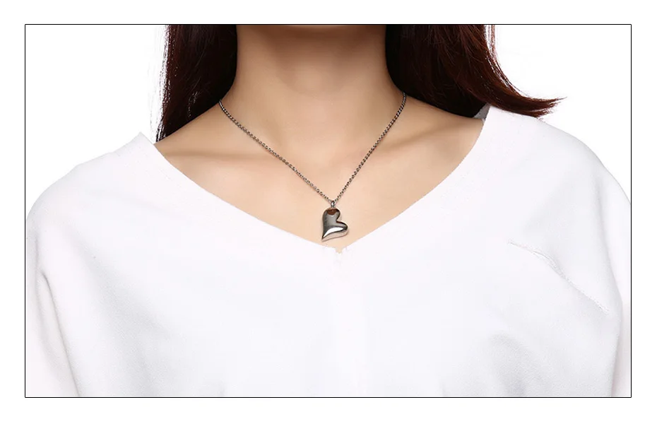 Meaeguet Stainless Steel Heart Urn Pendant Cremation Ashes Necklace For Women Memorial Personalized Keepsake Jewelry (1)