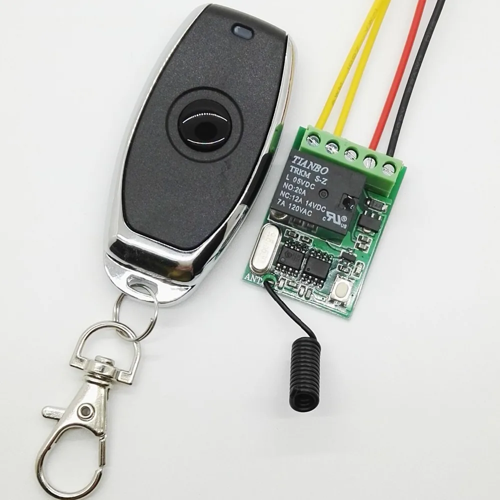 

Computer on off button Wireless Switches Trigger button Door Opener Remote Control Switch Relay Contact RF RX TX NO COM NC315433