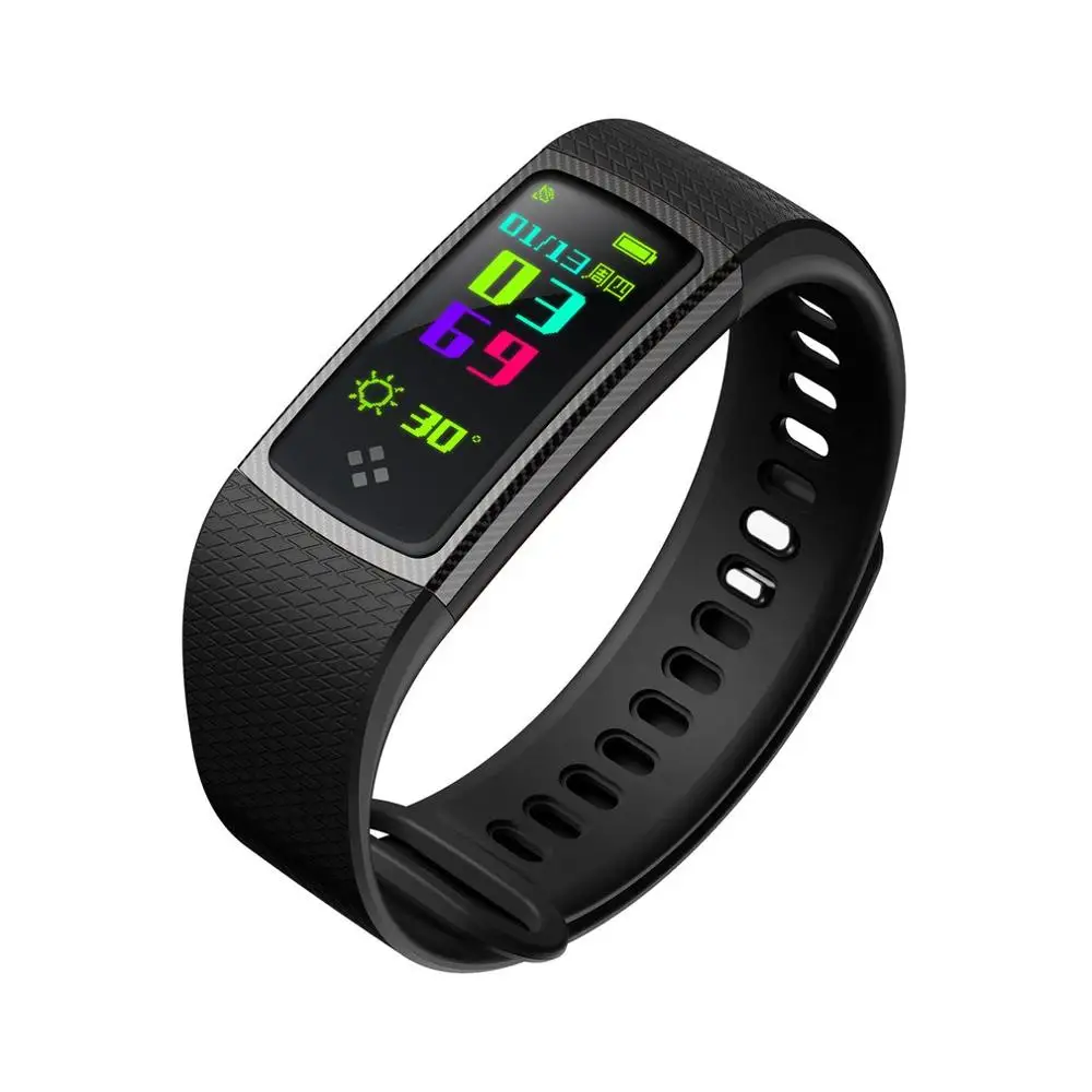 

Color LCD Screen S9 Smart Band Blood Pressure Waterproof Heart Rate Monitor Fitness Watch With Memory Activity Tracker