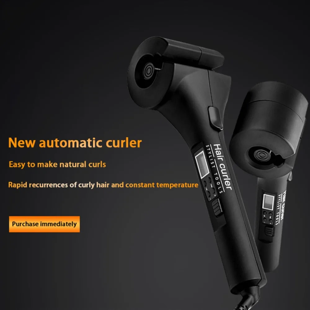 

Automatic Hair Curler Auto Ceramic Curling Wand LCD Display Beauty Salon Styling Tools 360-Degree Anti-winding Rotation