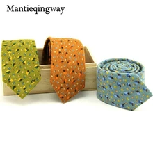 Mantieqingway 6 см цветочный хлопок досуг цветок Средства ухода за кожей Шеи Галстуки жаккардовая Gravatas Средства ухода за кожей шеи одежда corbatas Свадьба Марка Средства ухода за кожей Шеи Галстуки галстук для для мужчин