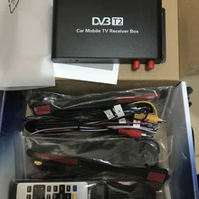 Автомобильный DVD tv Box DVB-T2 цифровая ТВ коробка для Европа, Россия Поддержка 200 км/ч скорость вождения цифровой автомобильный телевизор ТВ-приставка 1080 P