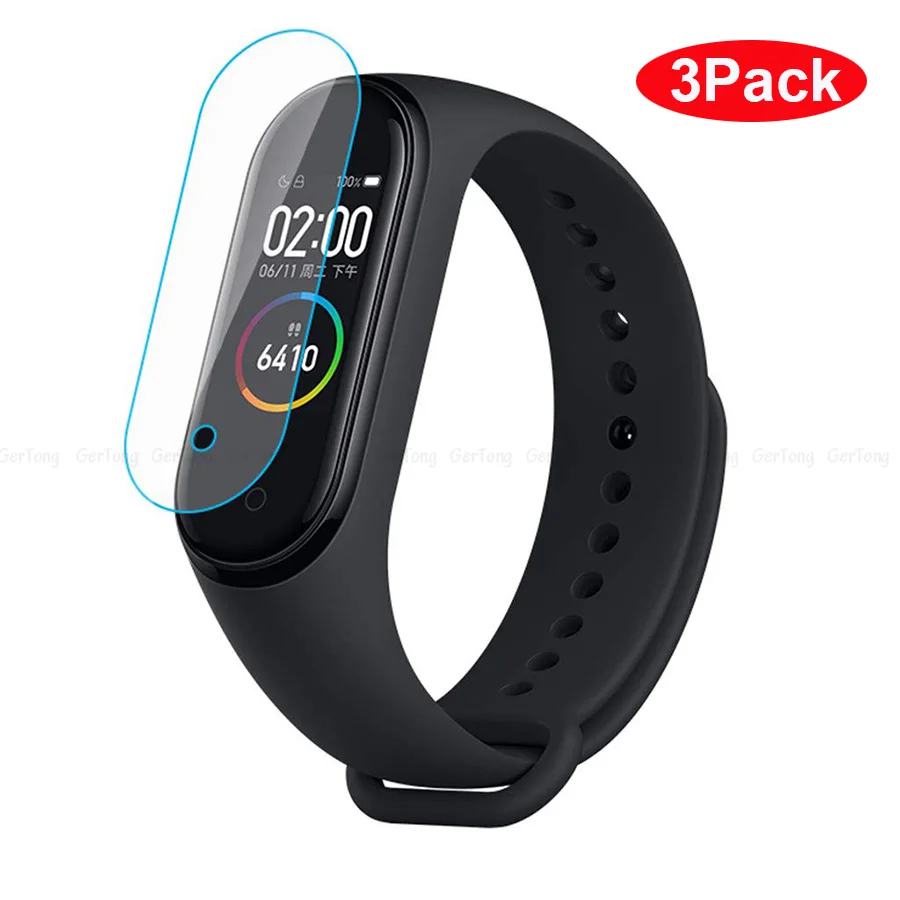 3 шт. Защитная пленка для Xiaomi Mi Band 4 2 Смарт-браслет полная защита экрана
