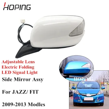 

Hoping Auto Outer Side Rearview Mirror Assy For HONDA FIT JAZZ GE6 GE8 2009 2010 2011 2012 2013 7PINS Base Color 76258-TG5-H11