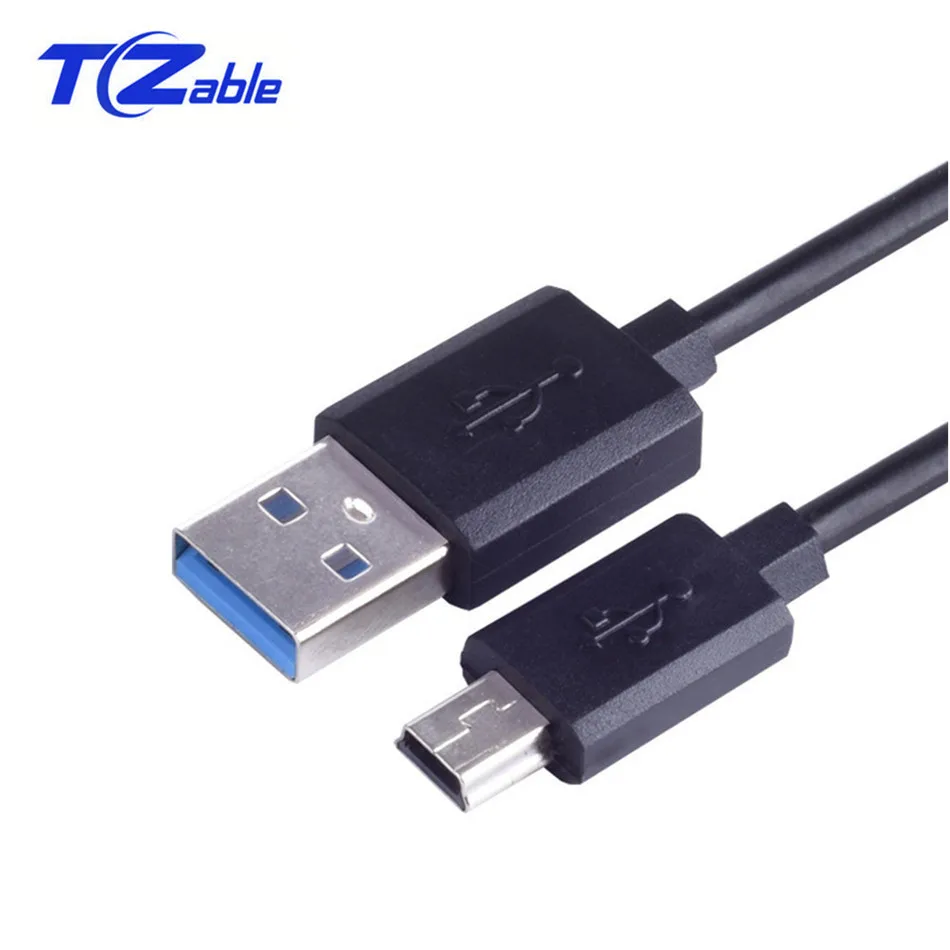 

2PCS Mini USB Cable Mini 5 Pin USB 3.0 Male Data Sync Charging Line Data Charging Cable Cord Adapter usb Extension Cables 1Meter