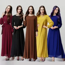 New Muslim Abaya For Women Fashion abaya dubai dress Malaysian Dresses Arab Women Islamic Clothing Muslim Hijab Dress CS2555A