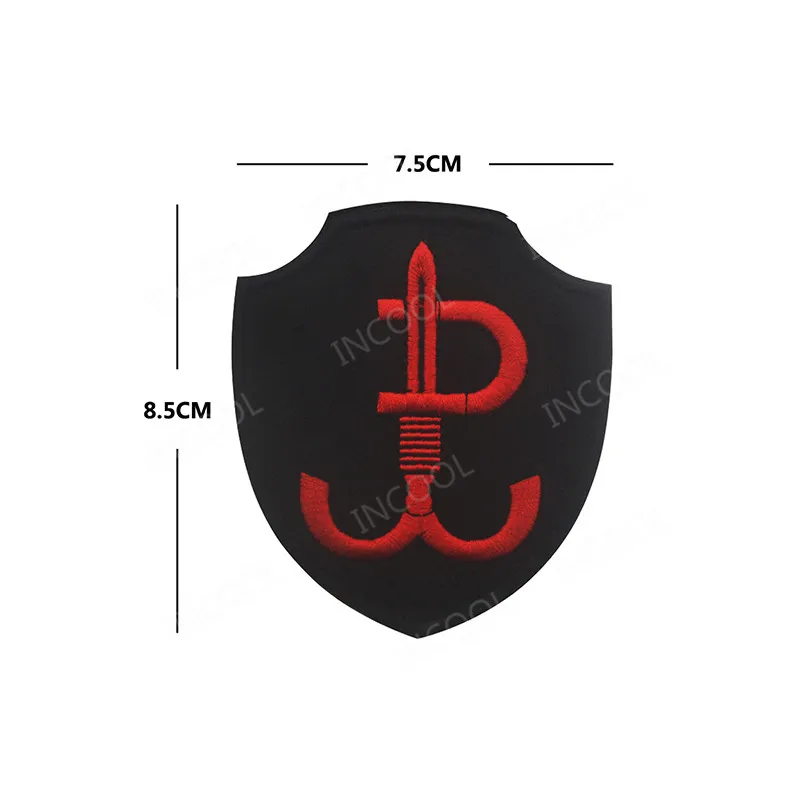 Польша Флаг Вышивка патч польский Орел спецназ армии Военный боевой дух патчи тактическая аппликация эмблем вышитые значки