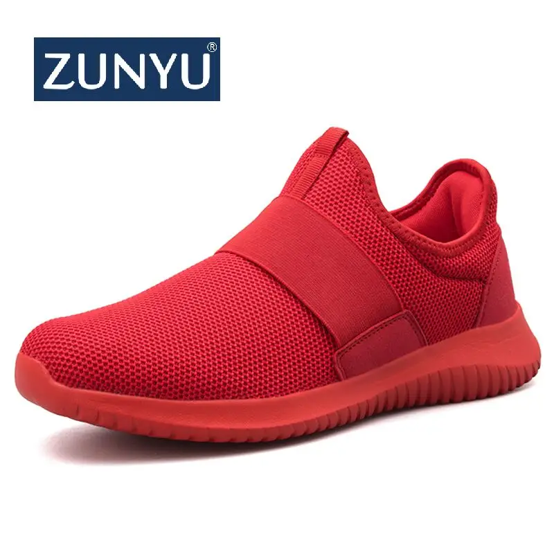 

ZUNYU Men Sneakers Men's Summer Shoes 2019 New Plus Size 39-46 Comfortable Men Casual Shoes Mesh Breathable Loafers Flats Shoes
