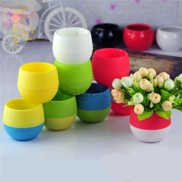 Colourful Round Pot01