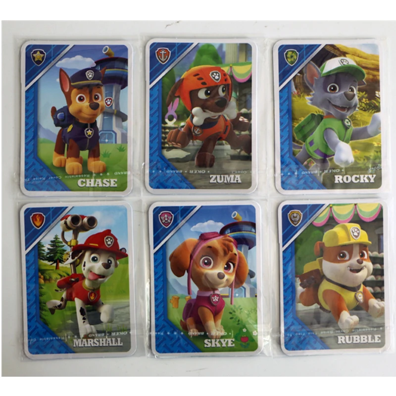 

6pcs/set Juguetes Kids Toys Action Figure Animal patrulla canina toys Puppy Patrol Dogs Baby Gift Doll Birthday Movable Joints