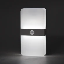 Датчик движения PIR Светодиодный светильник для шкафа ночной Светильник Магнитный ИК инфракрасный детектор движения настенный светильник для лестницы авто вкл