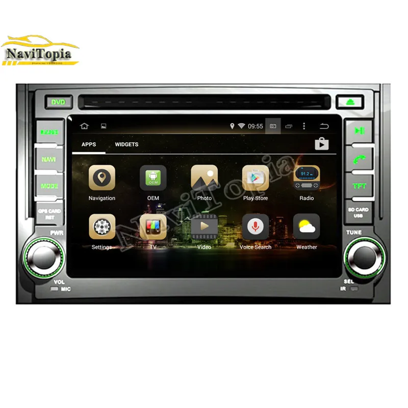 Top NAVITOPIA 4G RAM 32G ROM Octa Core Android 9.0 Car DVD GPS Navigation for Dodge H100 Van/ for Wagon 2007- for Hyundai iLOAD 2007 1