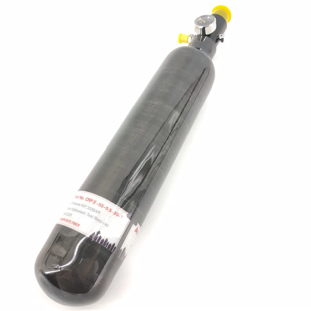 

Paintball Regulator With HPA 300bar 4500PSI 0.5L Carbon Fiber PCP Tank And Cylinder Protector