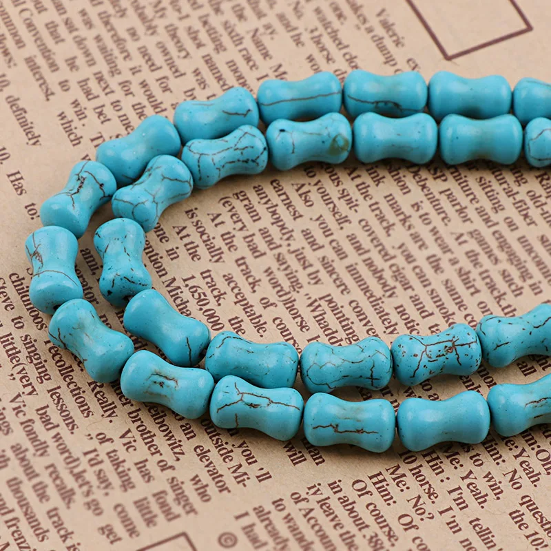 Искусственный камень Sky Голубой Бирюзовый Howlite кость россыпью разделитель семена