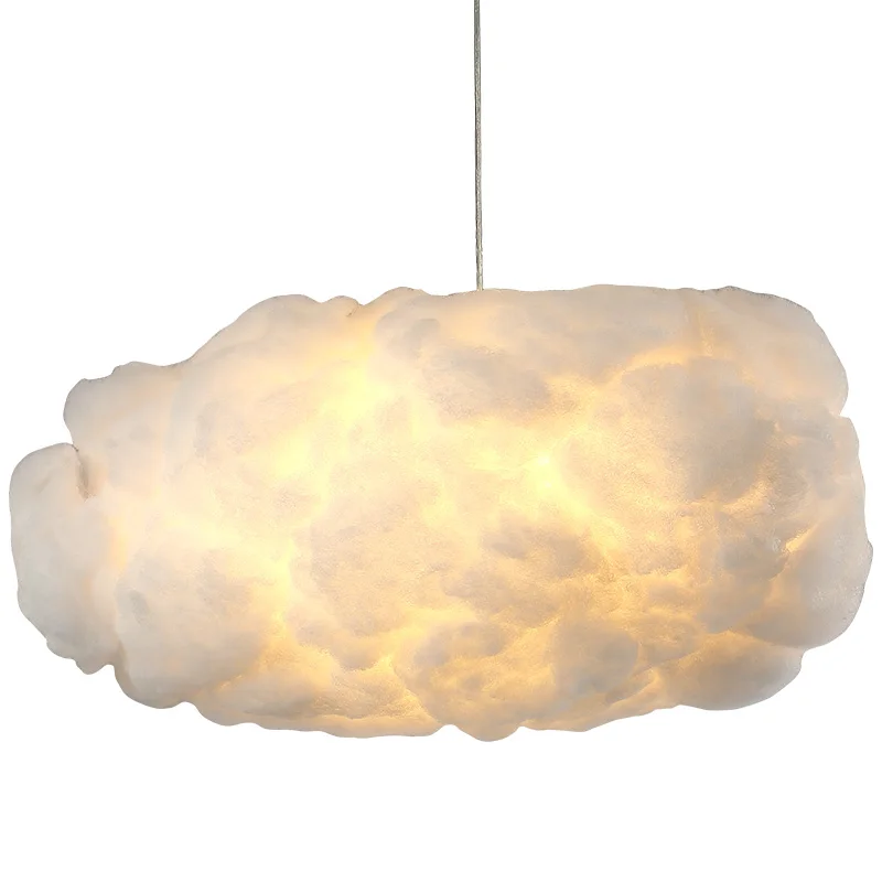 

Creative floating pendant light white clouds post modern home decoration new arrival Toolery clouds light KTV bar restaurant Art