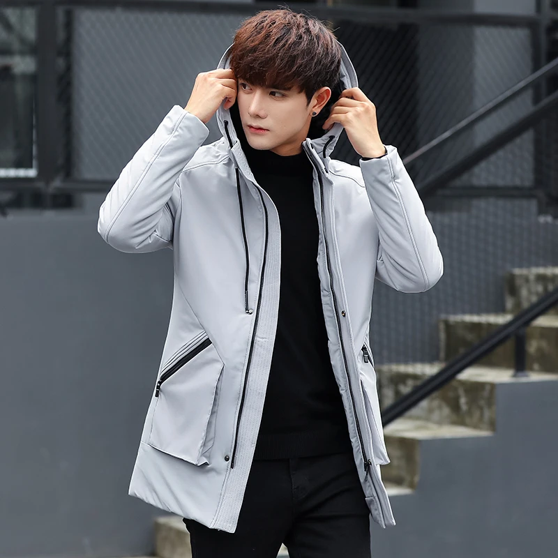 Winter Style 2017 Men Hooded Warm Clothes The Solid Color Jacket Men S Cotton Add Thickened Hooded Warm Cotton Dress Size M 5xl Jacket Men Style Jackets Menjacket Style Aliexpress