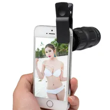 

18x25 Telescope Lens Monocular with Universal Clip for IPhone Samsung and Other Smartphones Outdoor Travel Hunting Sports