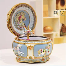 Музыкальная шкатулка карусель со звуком и световыми эффектами, отлиный подарок для девушки