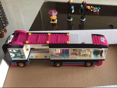 

BELA 684 Pcs 10407 Friends Pop Star Tour Bus Building Blocks Bricks Toys for Children Model Toys Gift Christmas gift