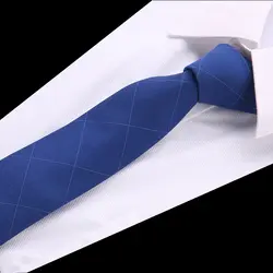 Однотонные хлопковые галстук 6 см узкий галстук в полоску Для Мужчин's Повседневное синий черный Узкие галстуки красный зеленый серый