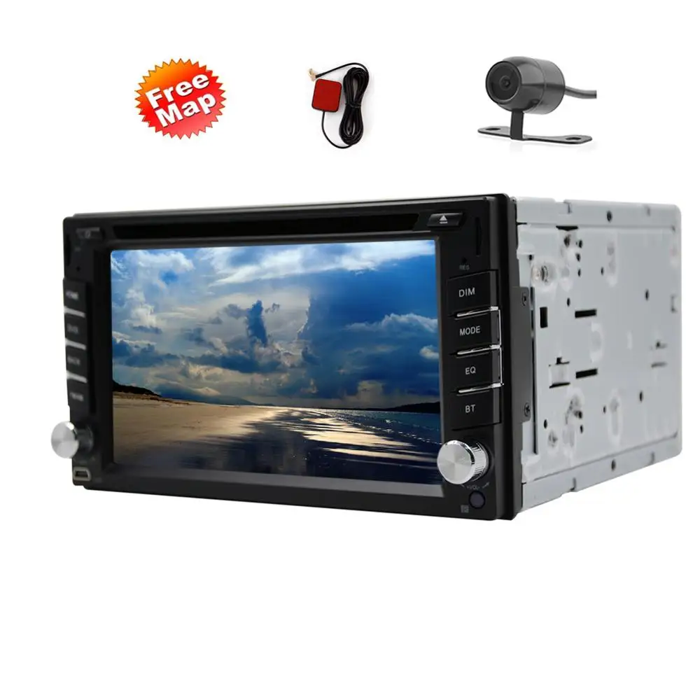 Best NEW Bluetooth GPS Car Stereo DVD Player With 6.2" Double 2 Din Radio RDS Map+CAM 13