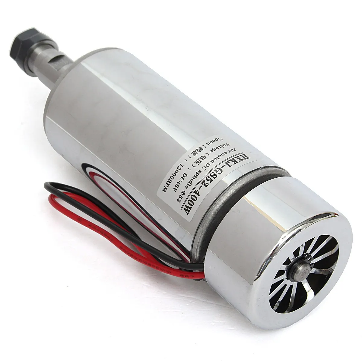 

400W High-speed Air Cooled DC Spindle Motor 12V-48V 12000rpm Engraving Machine Milling Machine ER11