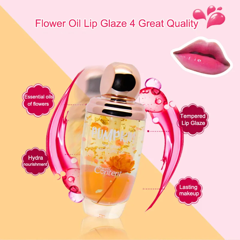 Lady Lip Gloss Flower Jelly Lipstick Temperature Changed Charming