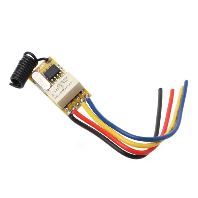 

Relay Remote Switch DC3.7V 4.2V 5V 6V 7.4V 8.4V 9V 12V Output 0V Dry Contact Relay Switching Value NO COM NC 315MHz 433MHz