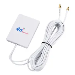 Сетевая широкополосная SMA TS-9 LTE антенна Мобильный маршрутизатор внешний вертикальный 28DBI белый усилитель сигнала двойной 4G 3g wifi