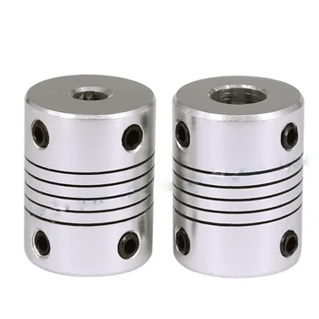 

(Q) 1pcs Flexible Shaft Coupler 5x8/5x5/6x8/8x8mm CNC Motor Jaw Shaft Coupler 5mm To 8mm Flexible Coupling OD 19x25mm