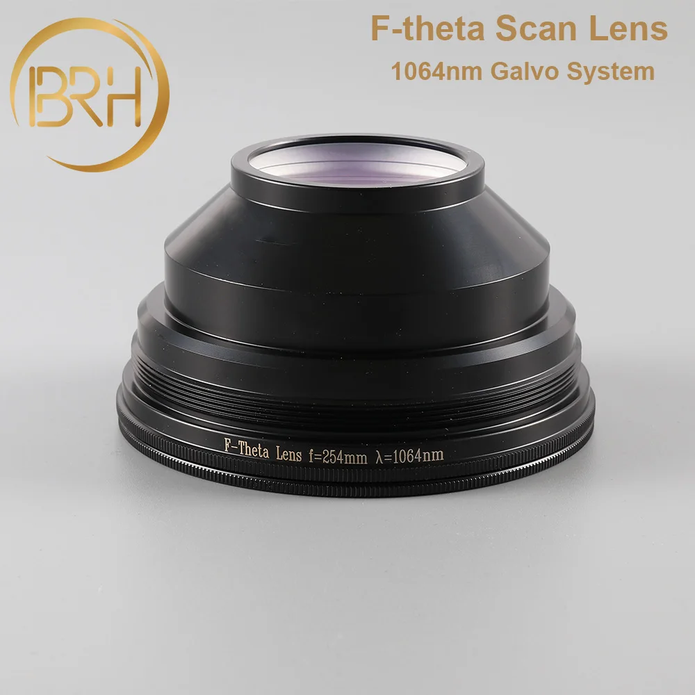 BRH F-theta сканирующая линза полевая линза 1064nm сканирующая 50x50-300x300mm FL.63-420 мм резьба M85X1 для волоконно-лазерной маркировки деталей машины