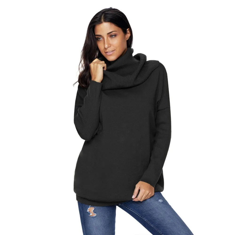 Turtleneck sweater plus size women pullover oversized knitted sweaters 2018 Autumn winter fashion long sleeve casual jumpers Turtleneck sweater plus size women pullover oversized knitted sweaters 2018 Autumn winter fashion long sleeve casual jumpers