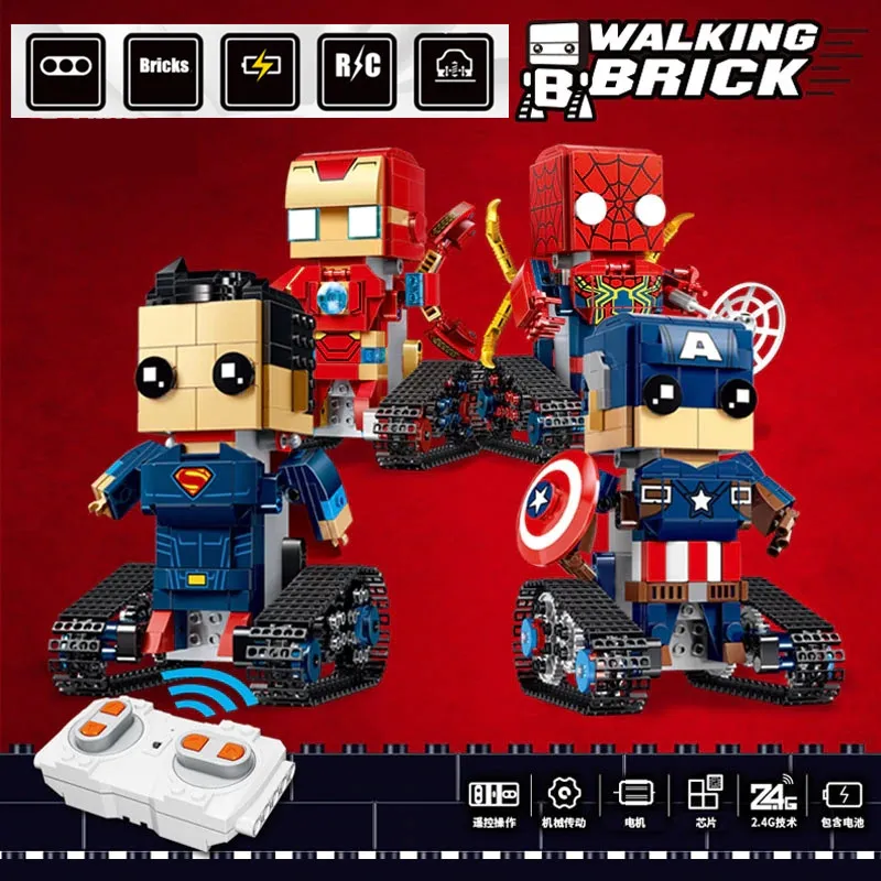 

RC Motor Power Function Remote Control Robot fit legoings technic marvel avengers DC Building Blocks Bricks Kids Christmas Gift