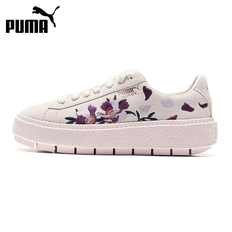 Zapatillas de Skateboarding para mujer con flores y plataforma PUMA recién  llegadas|Skate| - AliExpress