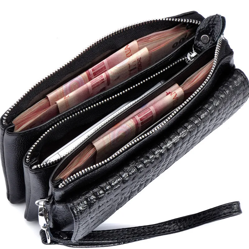 

Crossbody Bag Mini Women's Shoulder Bag Quality Genuine Leather Clutch Lady Long Wallet Fashion Money Bag