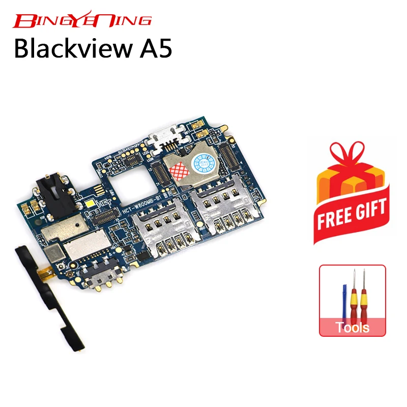Оригинальная материнская плата BingYeNing 1 Гб + 8 гром с гибким кабелем для Blackview A5 Android