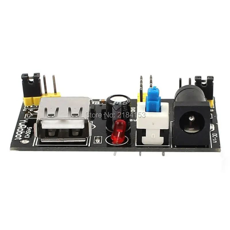 

Free Ship 20PCS/Lot Breadboard Power Supply Module 3.3V 5V MB-102 Solderless Bread Board for ar-duino New dedicated power module